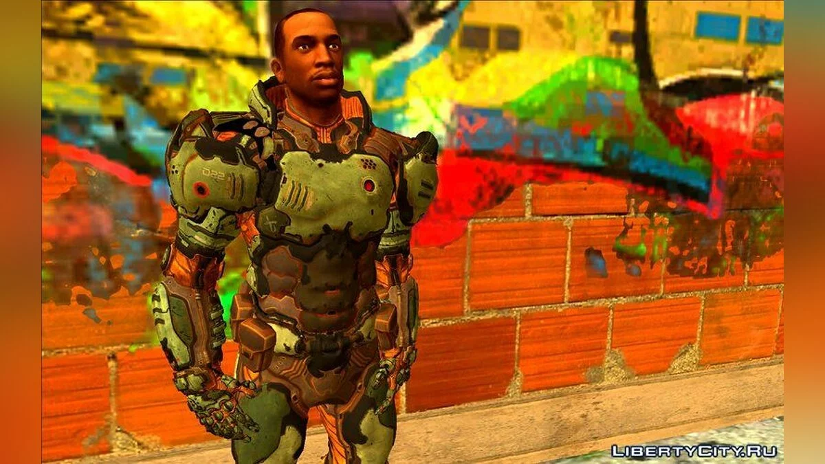 CJ بأسلوب Doom 3 / جي تي إيه سان أندرياس