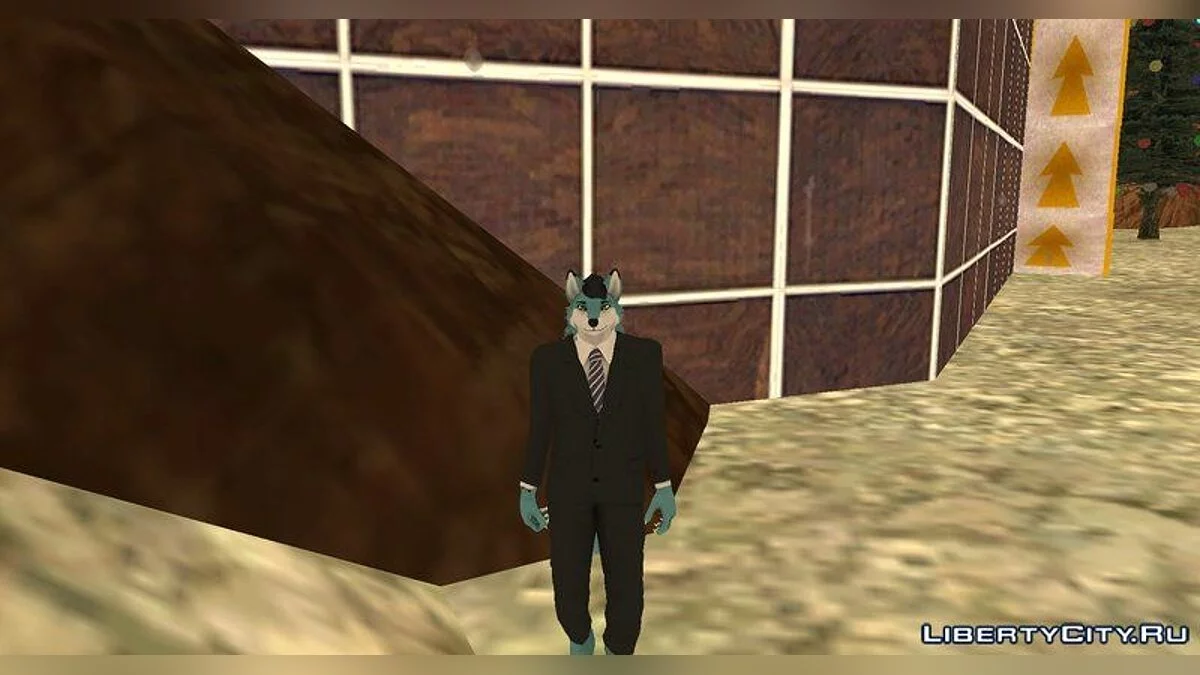 Фурі вовк у чорному костюмі / GTA San Andreas