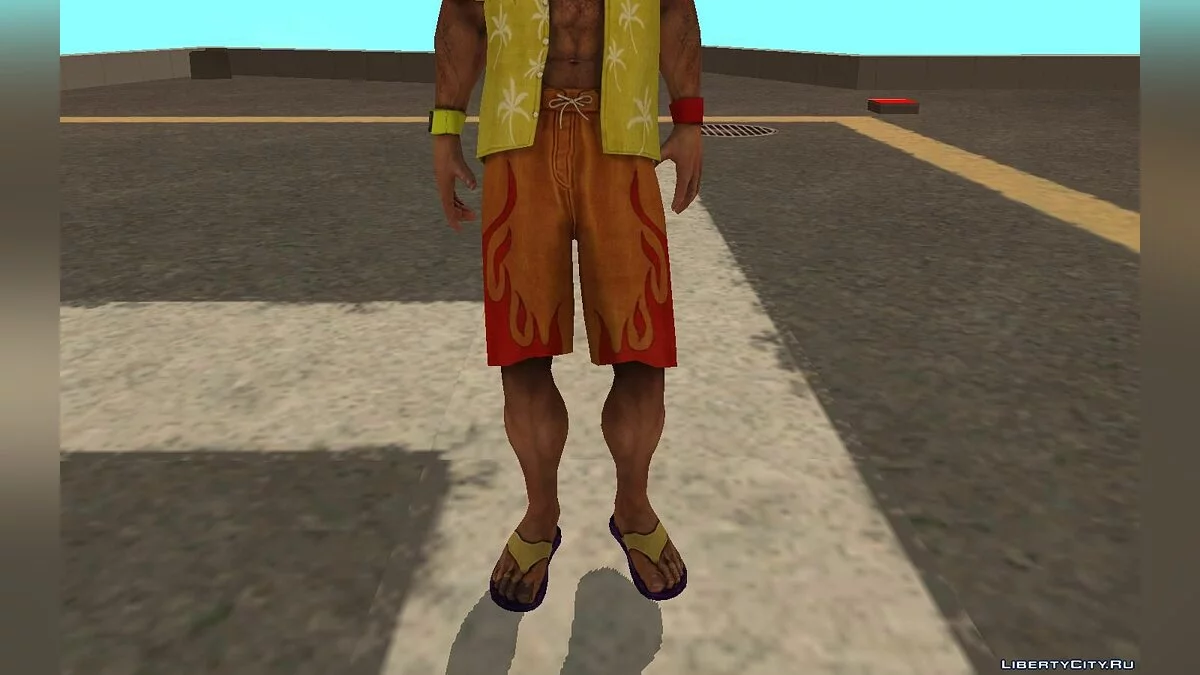Халк Хоган (пляжний) з гри WWE Immortals / GTA San Andreas