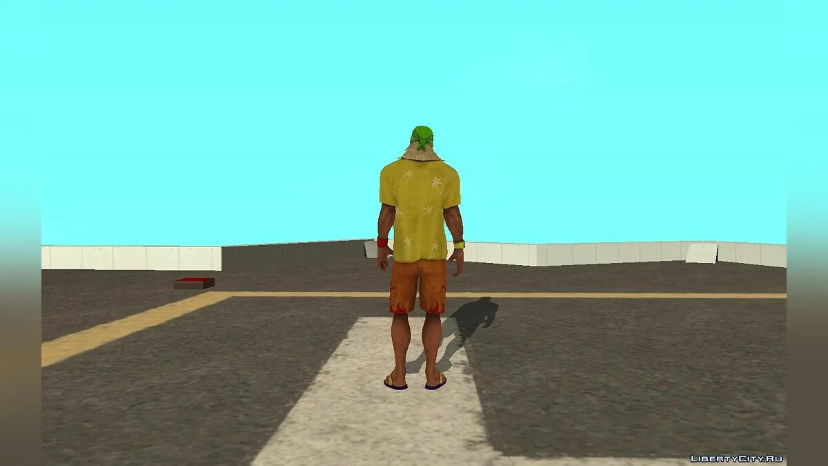 Халк Хоган (пляжний) з гри WWE Immortals / GTA San Andreas