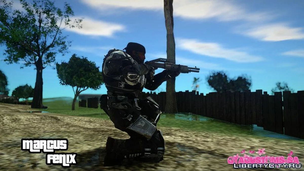 Маркус Феникс из игры Gears of war 4  / GTA San Andreas