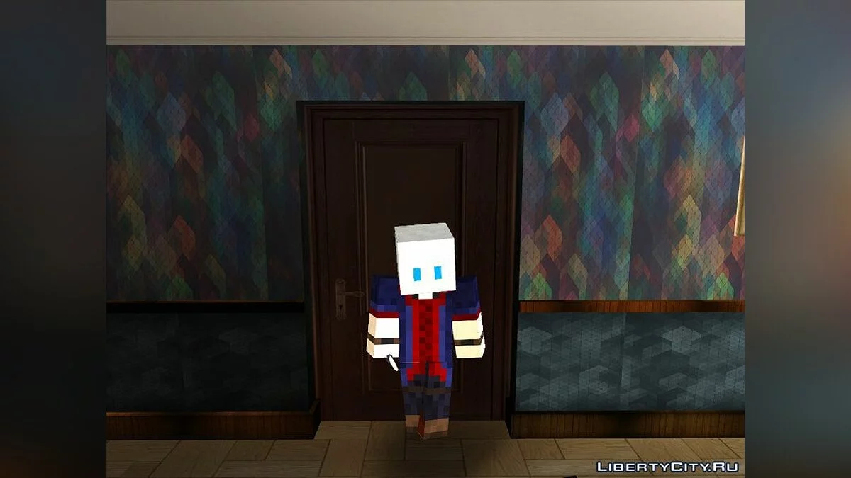 Personnages de Devil May Cry dans le style Minecraft / GTA San Andreas