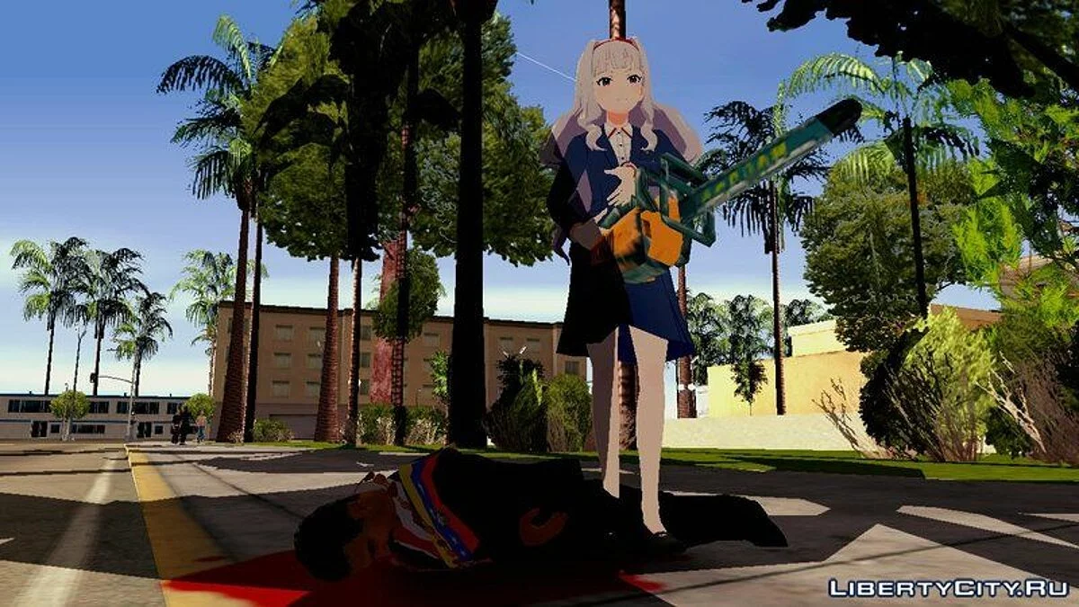 Takane Shijou em traje de professor / GTA San Andreas
