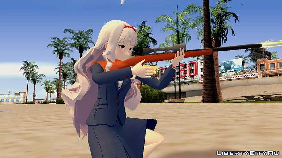Takane Shijou em traje de professor / GTA San Andreas