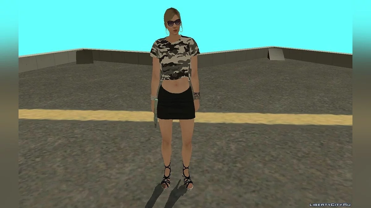 Female Skin from GTA Online with Normal Map / GTA San Andreas