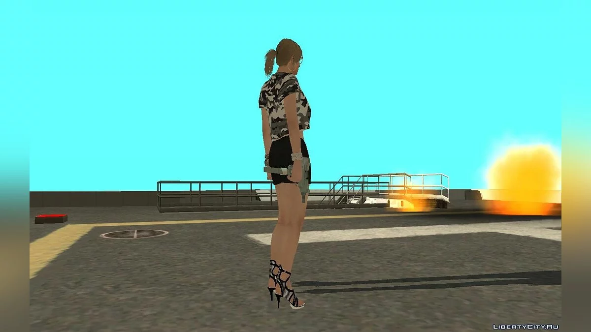 Female Skin from GTA Online with Normal Map / GTA San Andreas