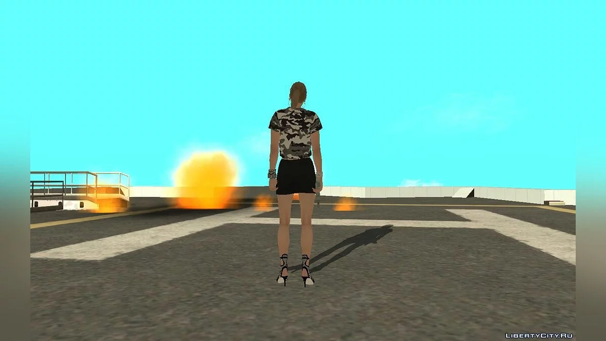 Female Skin from GTA Online with Normal Map / GTA San Andreas