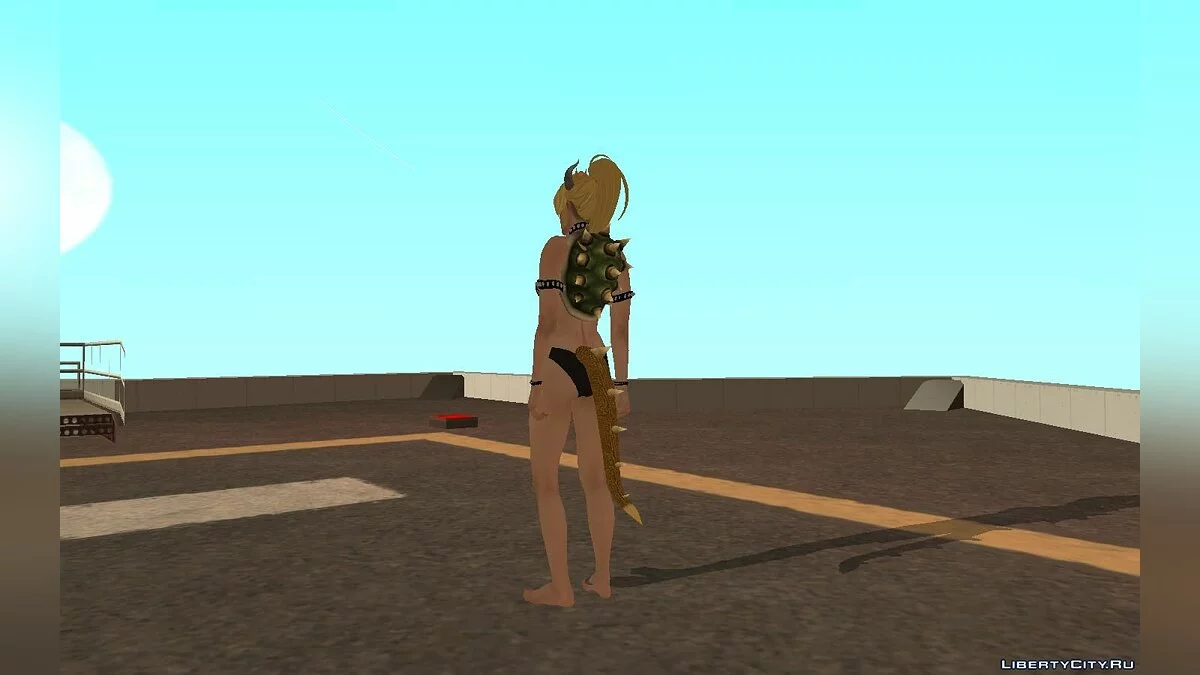 Female Skin in Bowsette Style from GTA Online / GTA San Andreas