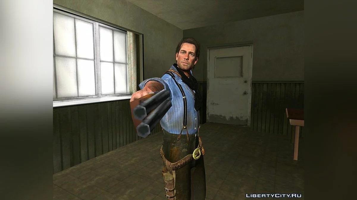 Артур Морган из Red Dead Redemption 2 / GTA San Andreas