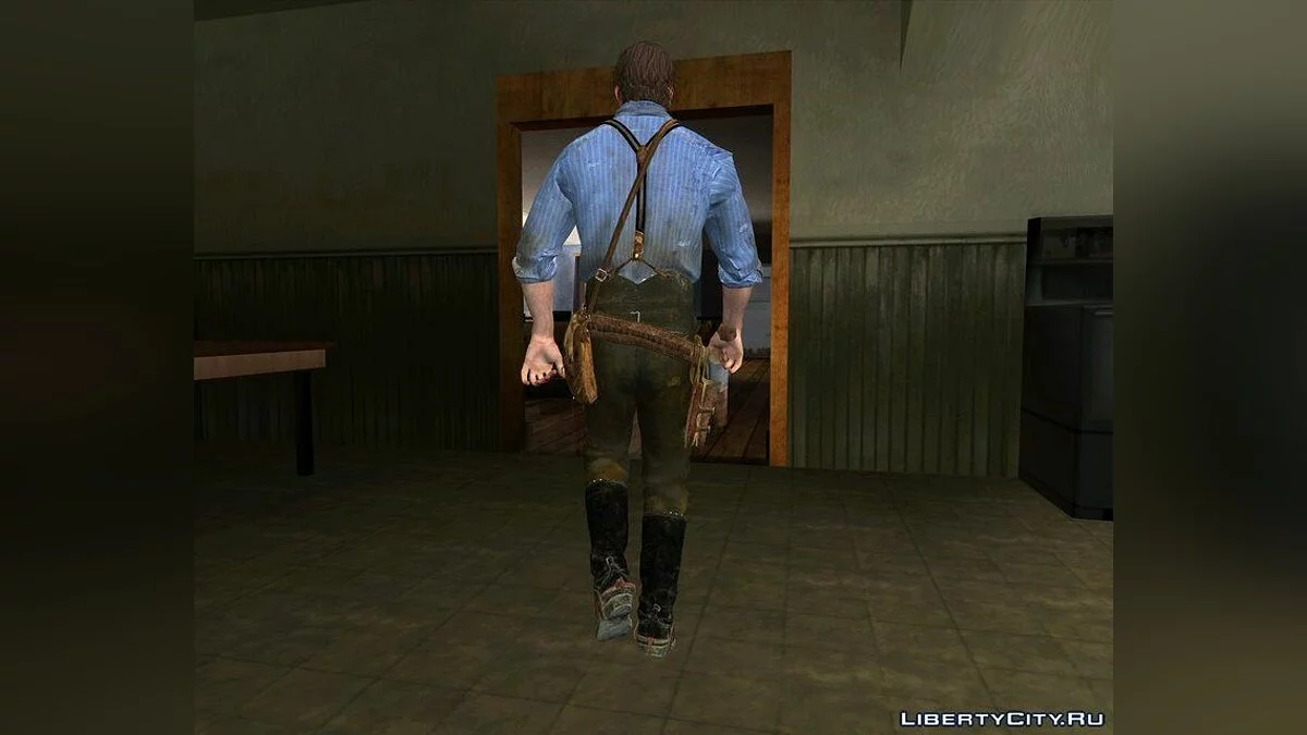 Артур Морган из Red Dead Redemption 2 / GTA San Andreas