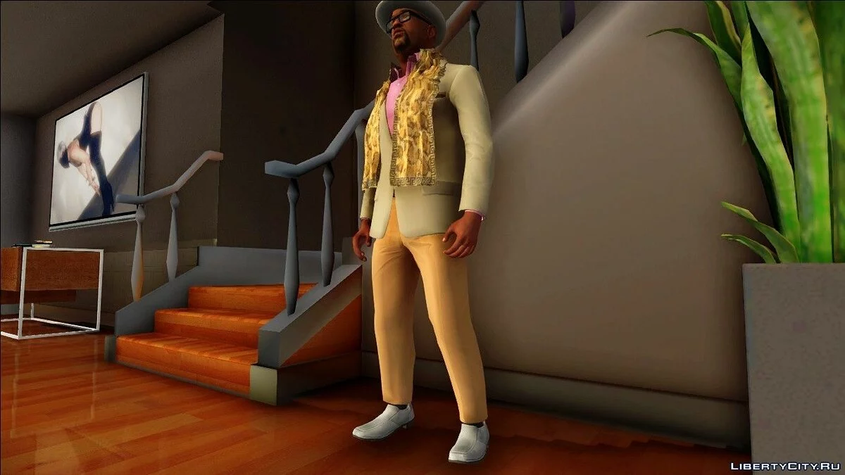 身穿DLC"赌场与度假村"的Big Smoke / GTA San Andreas