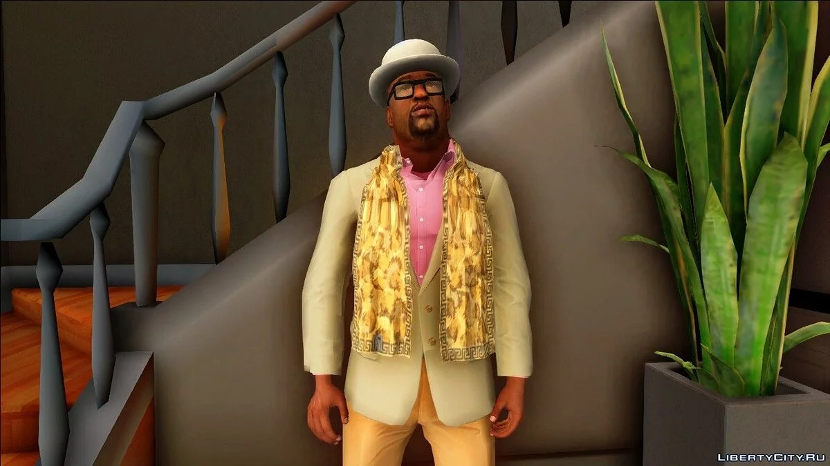 身穿DLC"赌场与度假村"的Big Smoke / GTA San Andreas