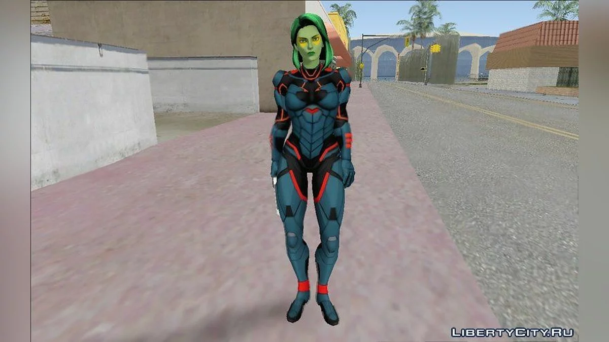 Gamora from Marvel Ultimate Alliance 3 / GTA San Andreas