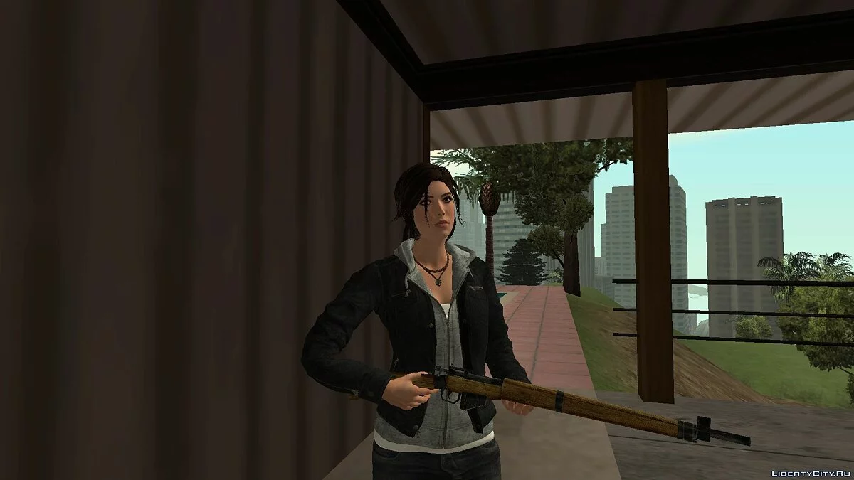 Lara Croft dari Rise of the Tomb Raider / GTA San Andreas
