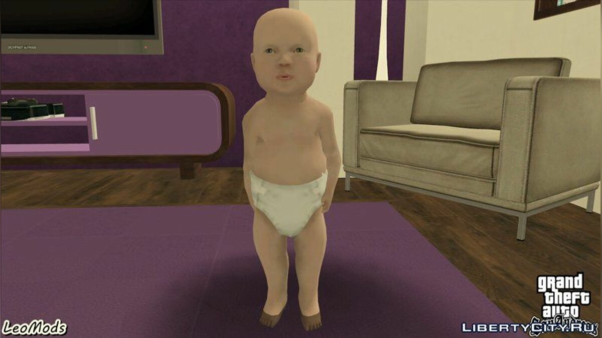 GTA San Andreas SlendyTubbies 2 New Born Mod 