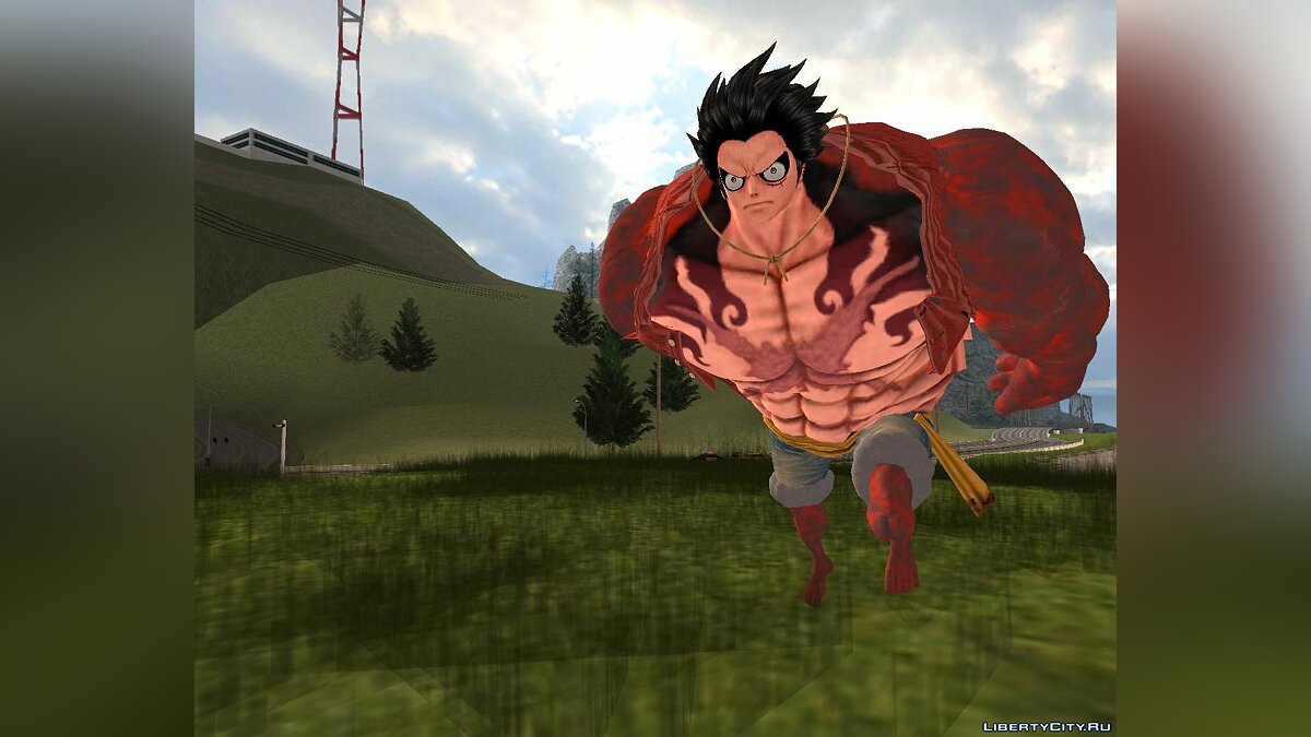 TEST MOD GEAR SECOND LUFFY DE ONE PIECE GTA SAN ANDREAS BY OLIVEIRA 