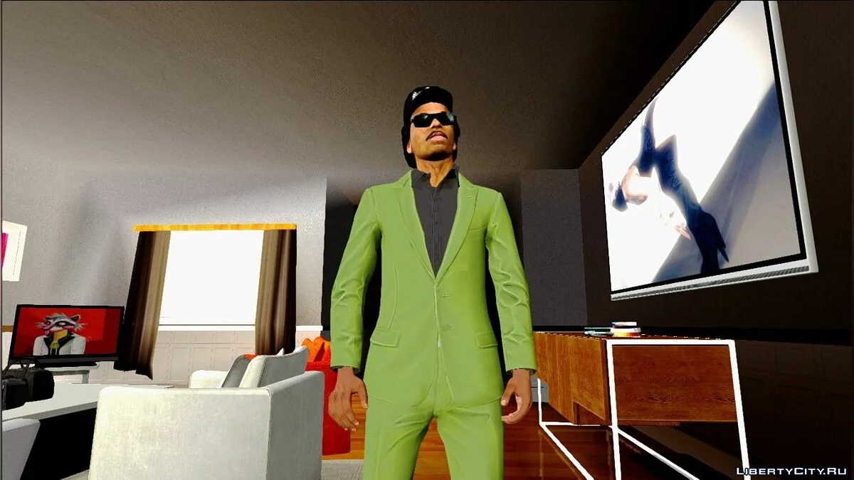 Ryder in DLC "Casino & Resort Outfit" / GTA San Andreas