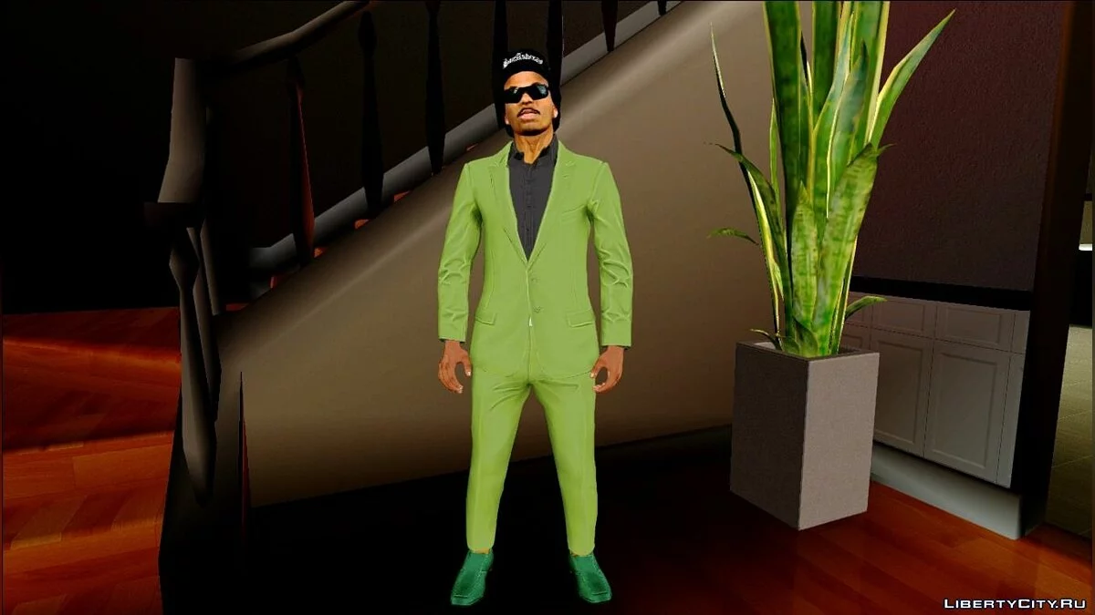 Ryder in DLC "Casino & Resort Outfit" / GTA San Andreas