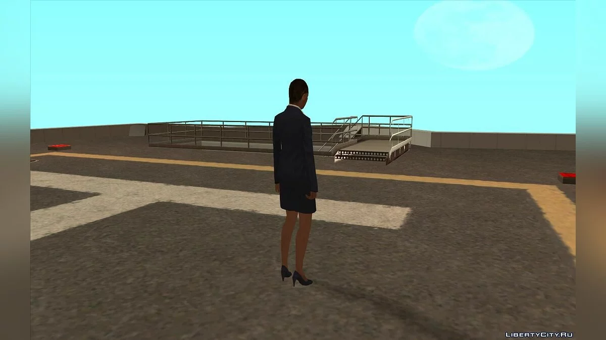 Скин офісної дівчини в HD / GTA San Andreas