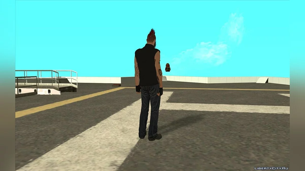Skin aleatório #70 - Roupa de motociclista / GTA San Andreas