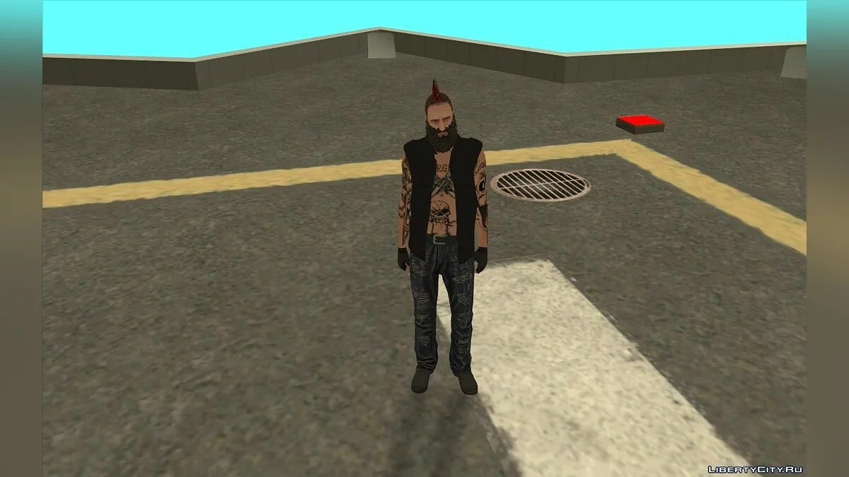 Skin aleatório #70 - Roupa de motociclista / GTA San Andreas