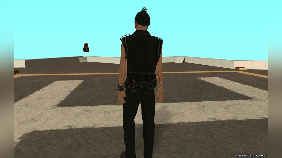 Skin aleatório #70 - Roupa de motociclista / GTA San Andreas