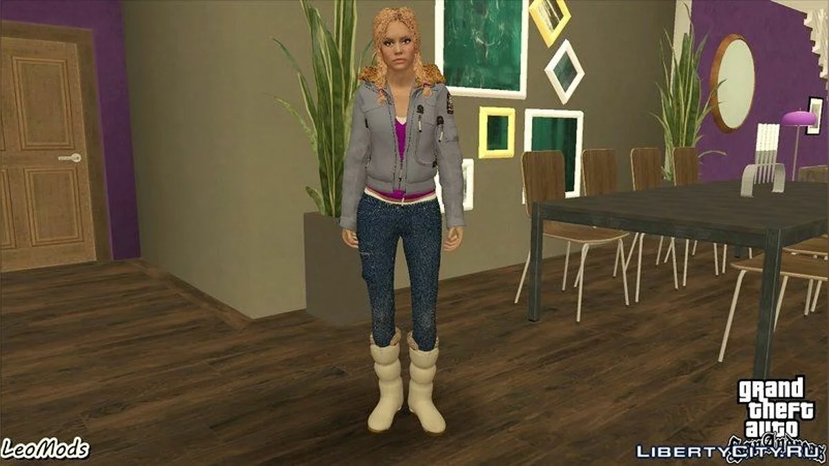 Jessica dalam Pakaian Jalanan dari Until Dawn / GTA San Andreas