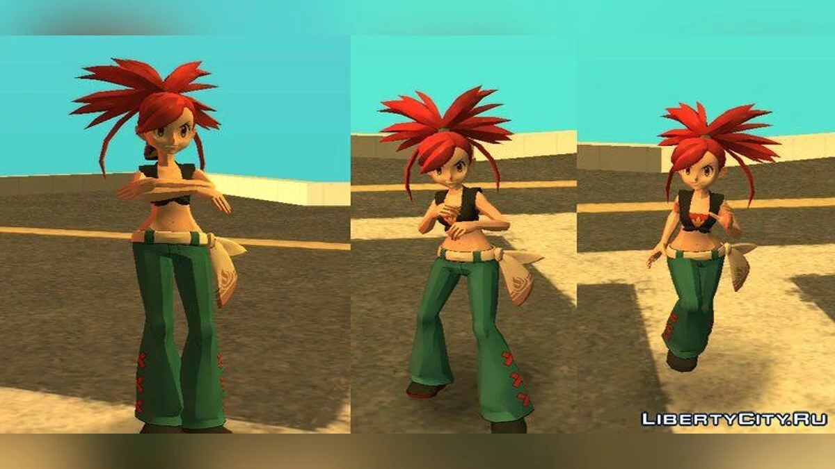 Фланнери з Pokemon Masters / GTA San Andreas
