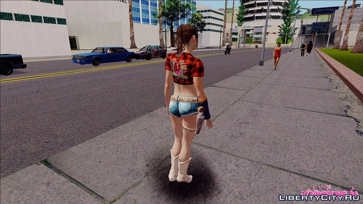 كلير ريدفيلد راعية من RE2 Remake / جي تي إيه سان أندرياس
