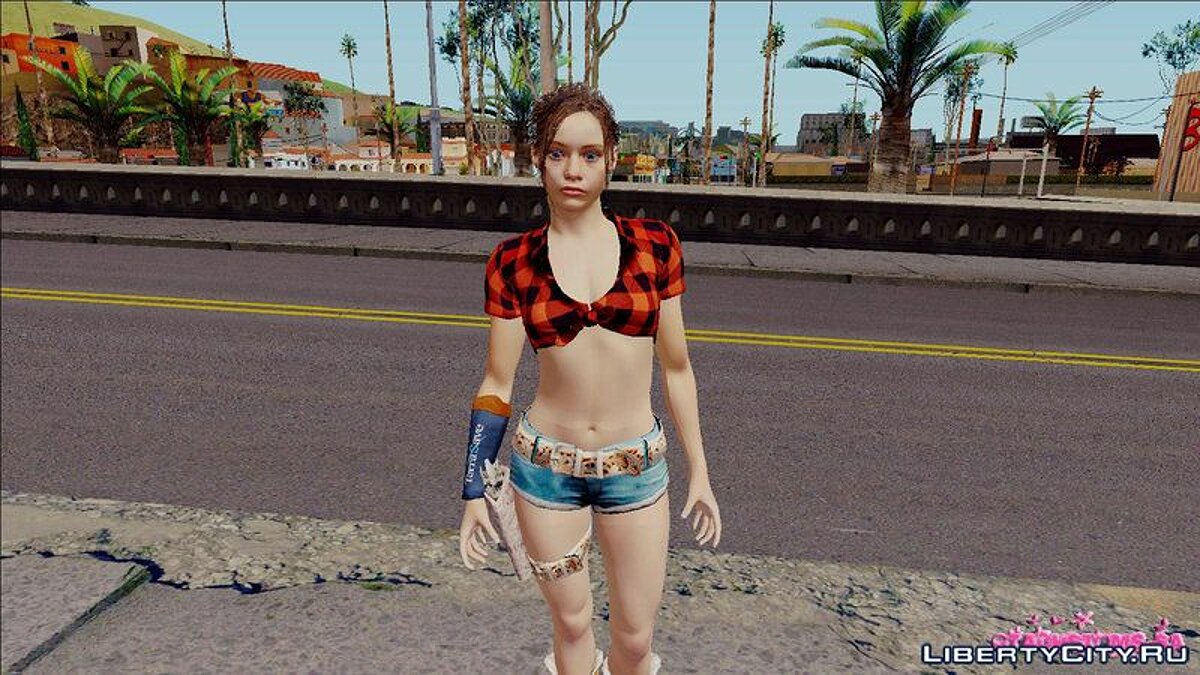 Download Claire Redfield cowgirl from RE2 Remake for GTA San Andreas