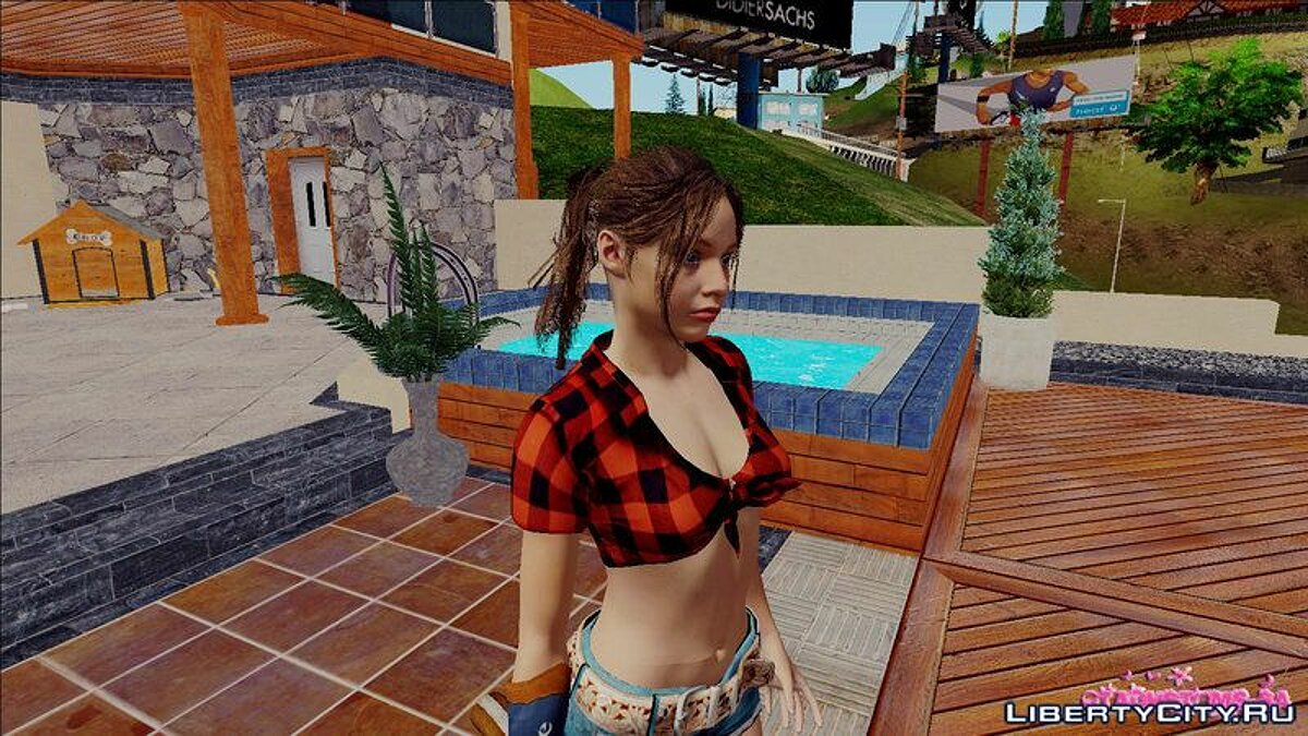 Download Claire Redfield cowgirl from RE2 Remake for GTA San Andreas