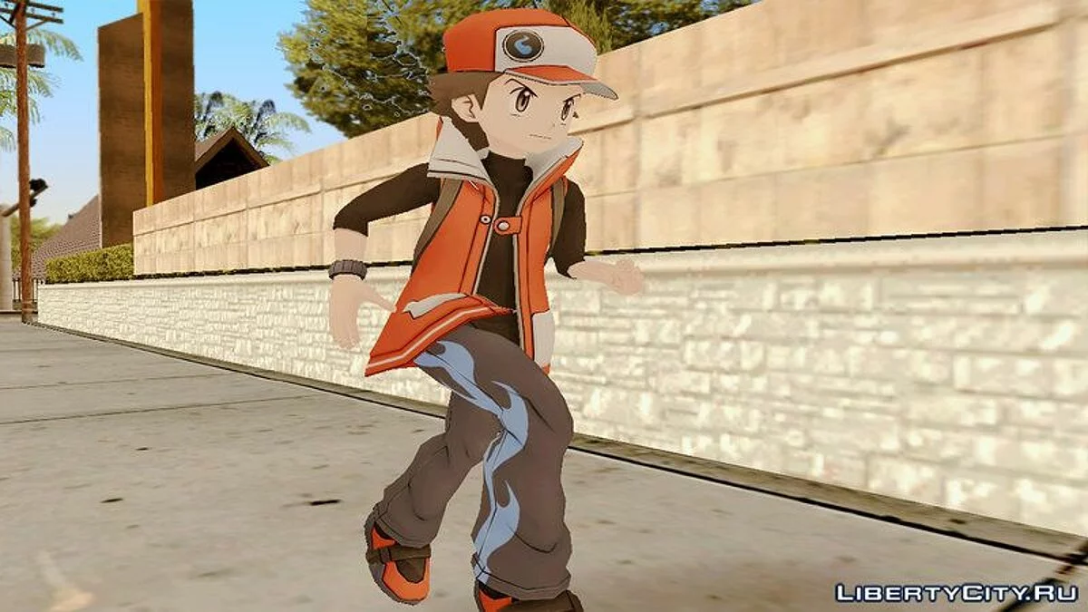 Red from Pokémon Masters / GTA San Andreas