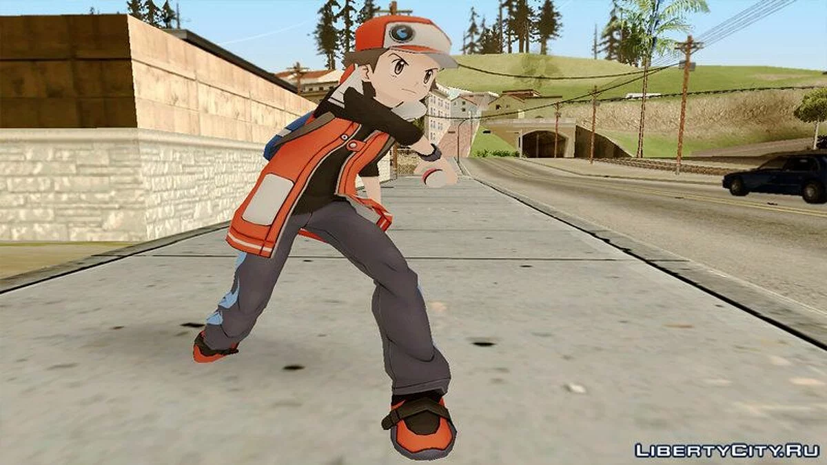 Red from Pokémon Masters / GTA San Andreas