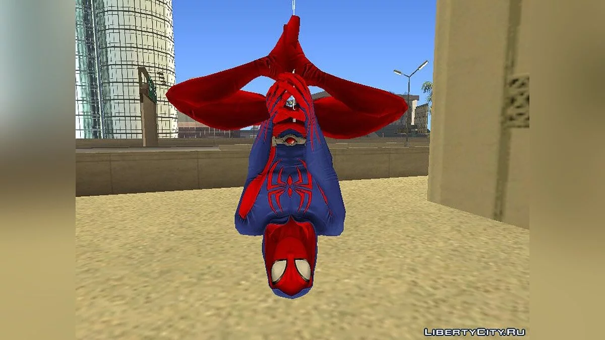Manusia laba-laba merah dari Spider-Man Unlimited / GTA San Andreas