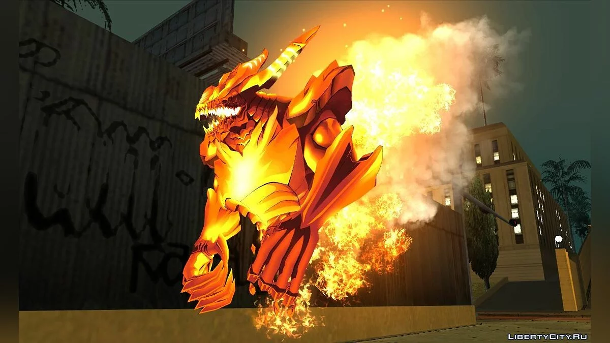 Primal Fire Elemental from Anime Overlord / GTA San Andreas