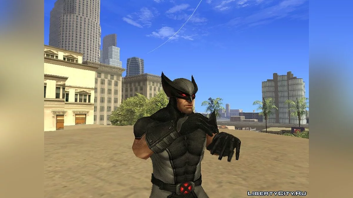 Wolverine dalam kostum kekuatan X / GTA San Andreas