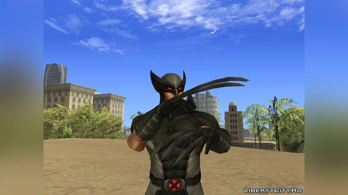 Wolverine dalam kostum kekuatan X / GTA San Andreas
