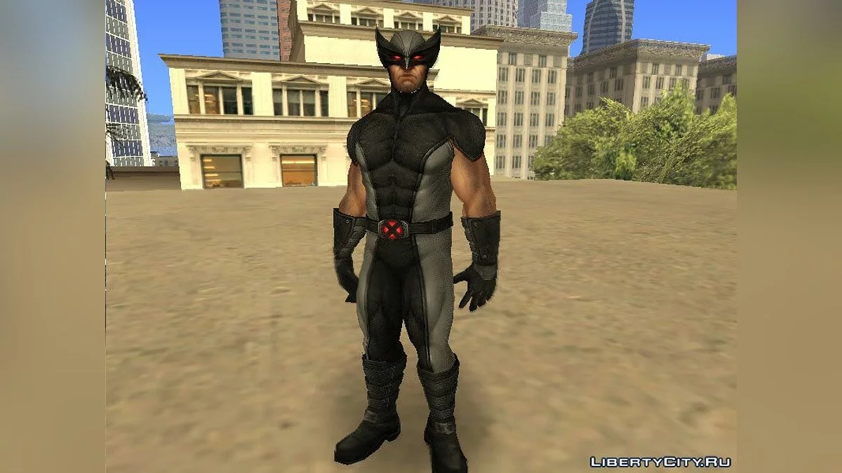 Wolverine dalam kostum kekuatan X / GTA San Andreas