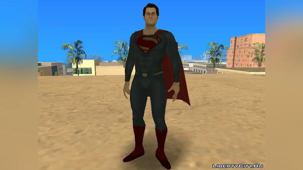 Superman dari permainan Injustice Mobile / GTA San Andreas