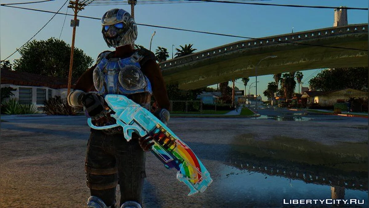 Weiblicher COG aus dem Spiel Gears Of War 4 / GTA San Andreas