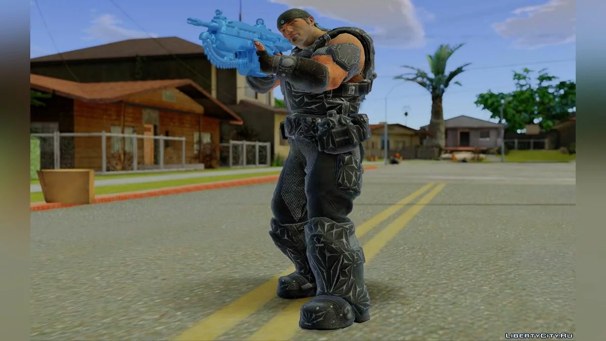 Marcus Black do jogo Gears of War 4 / GTA San Andreas