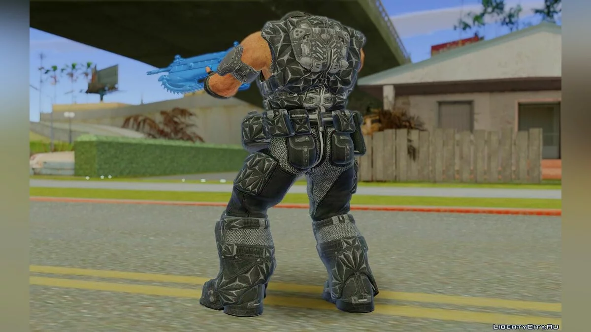 Marcus Black do jogo Gears of War 4 / GTA San Andreas