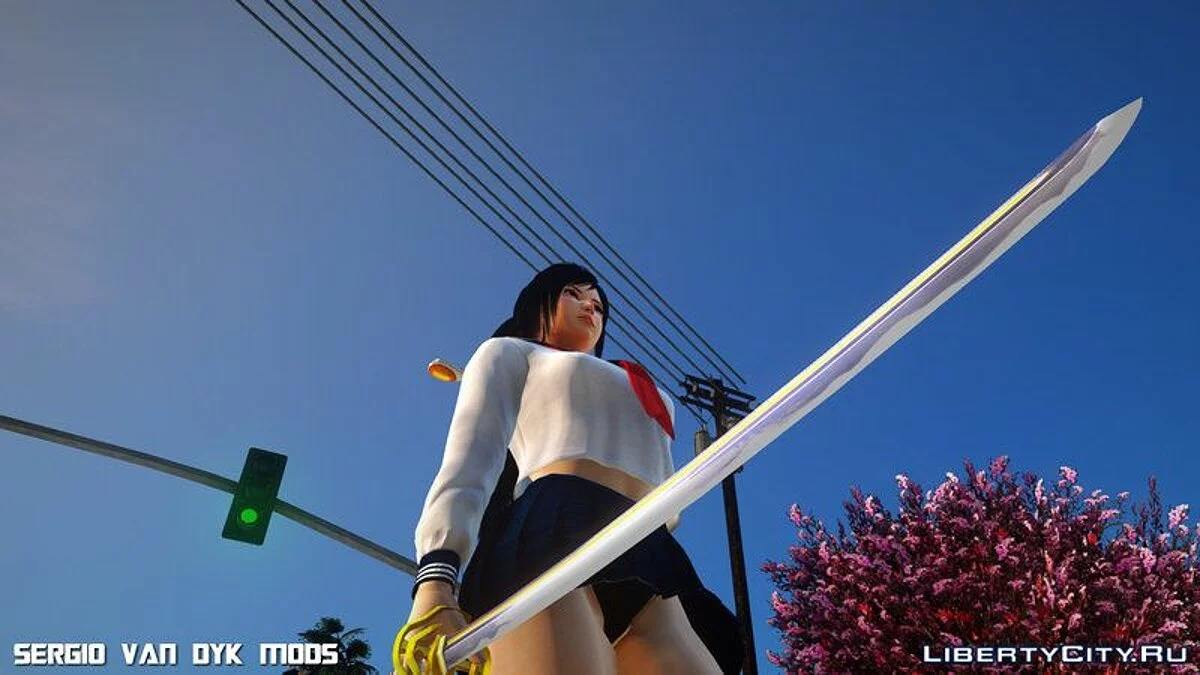 Marin Kokoro avec Katana / GTA San Andreas