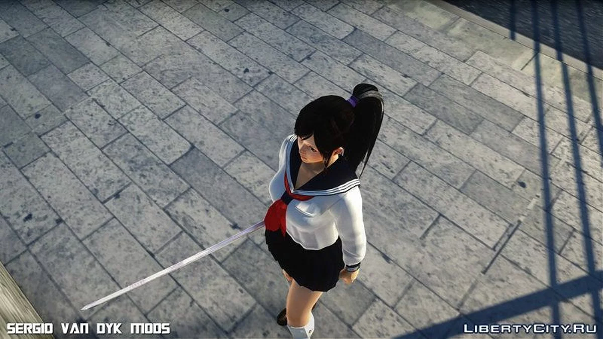 Marin Kokoro avec Katana / GTA San Andreas