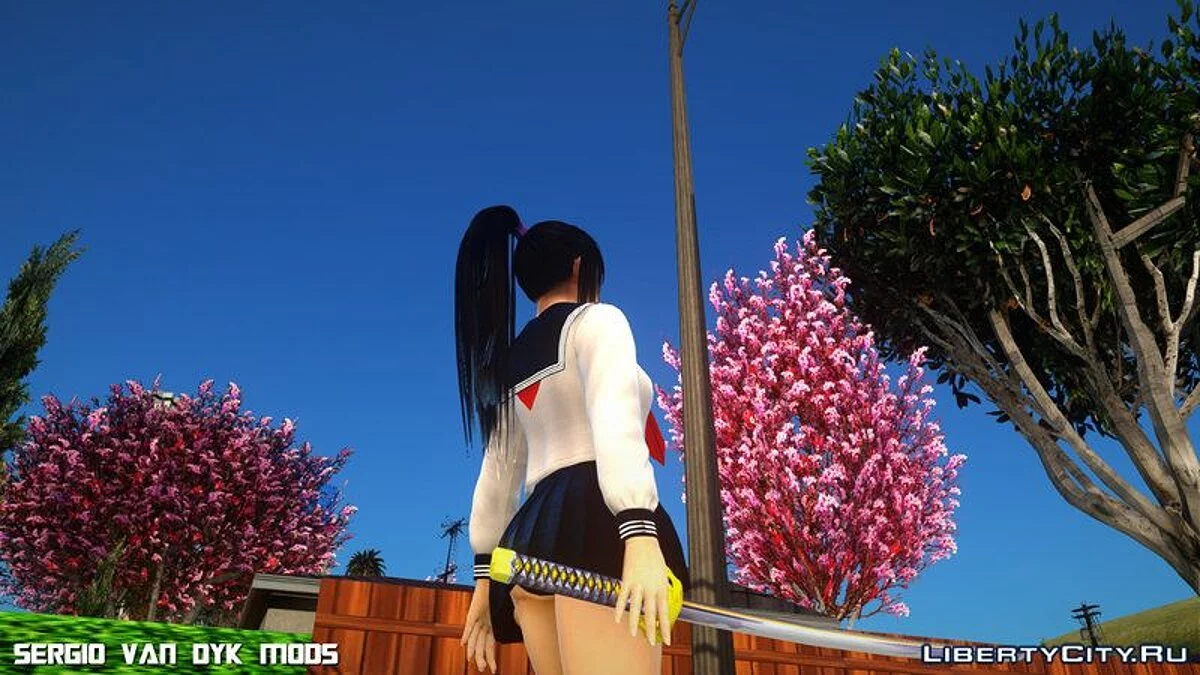 Marin Kokoro avec Katana / GTA San Andreas