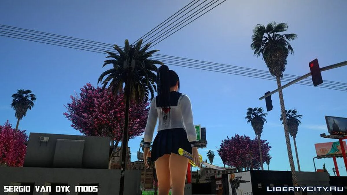 Marin Kokoro avec Katana / GTA San Andreas