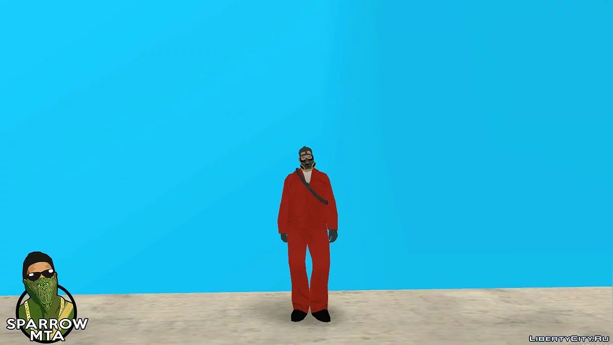 Karakter dengan Kostum Pembasmi dari GTA 5 / GTA San Andreas