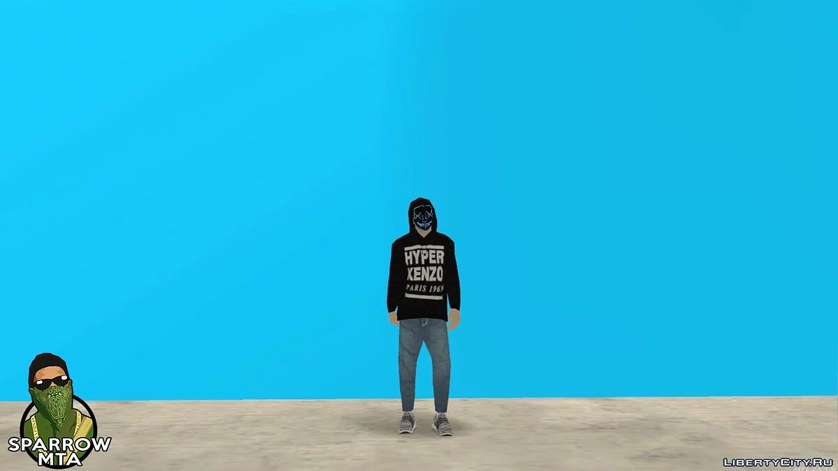 Skin avec masque et sweat Hyper Kenzo / GTA San Andreas