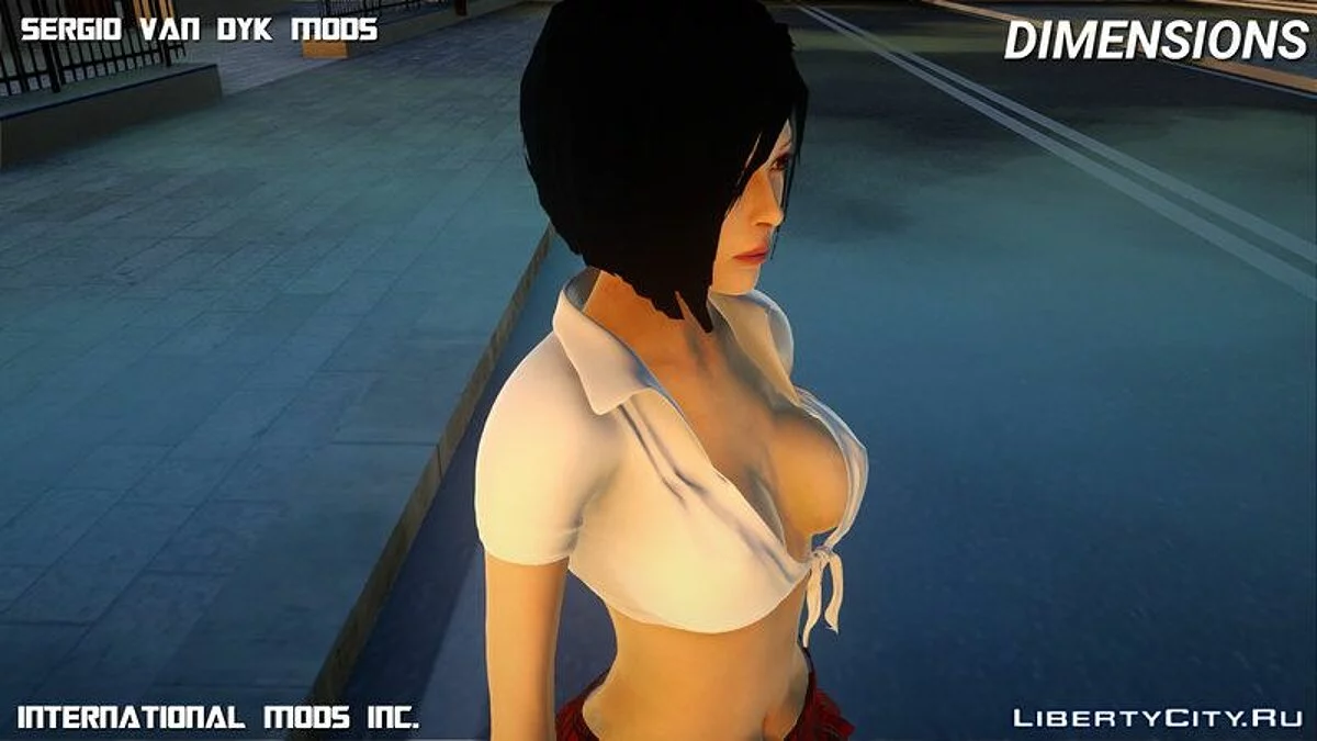 Ada Wong in School Uniform / GTA San Andreas