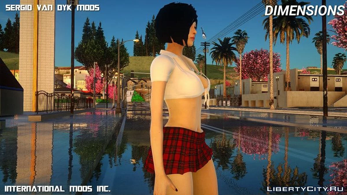 Ada Wong in School Uniform / GTA San Andreas